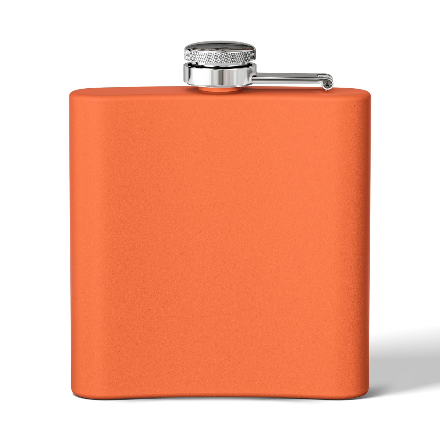 Personalized Stainless Steel Flask - 6oz White DrinkDrankDrunk Flask for Groomsmen, Parties, and Celebrations