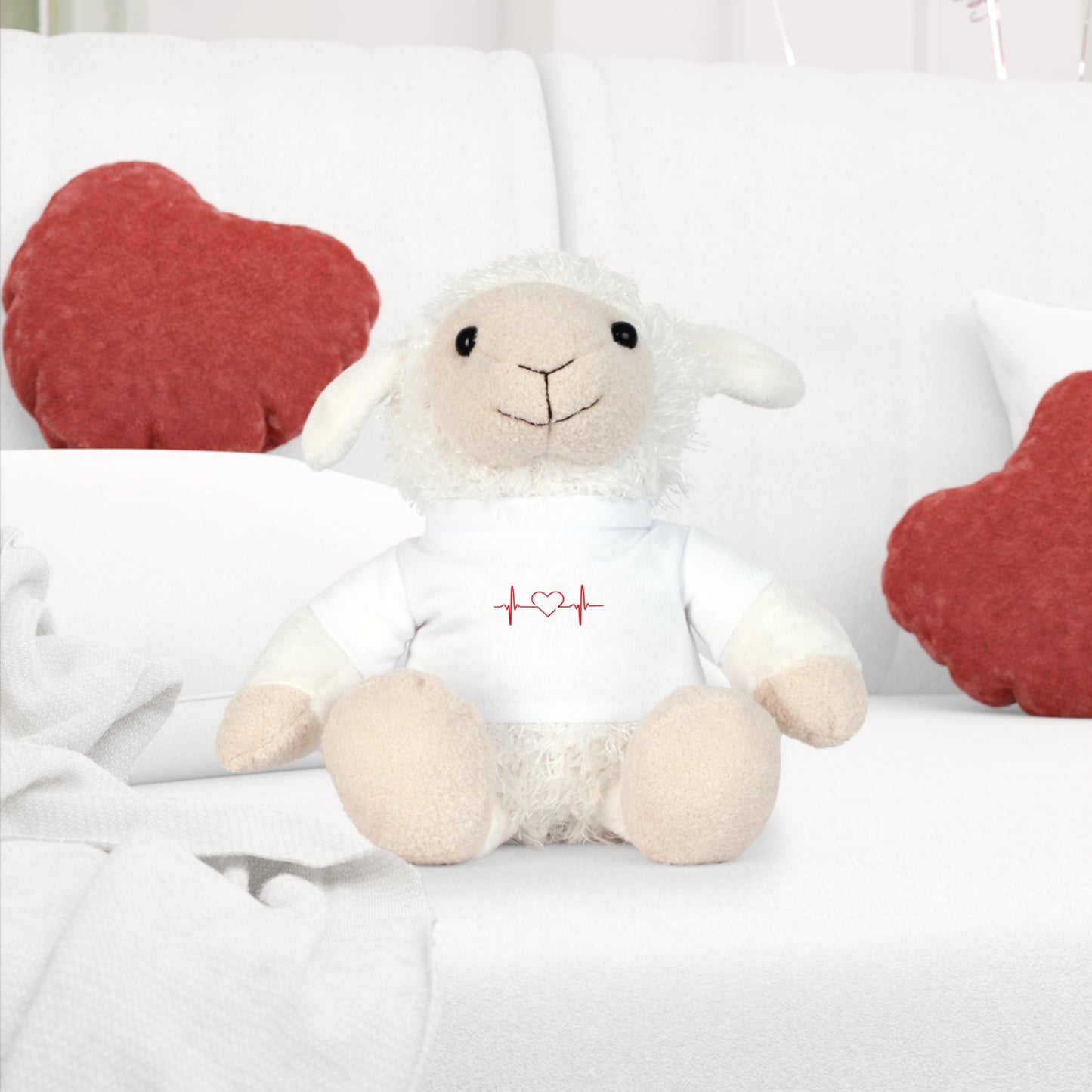 Heartbeat Plush Toy with T-Shirt - Perfect Gift for Kids & Healthcare Workers