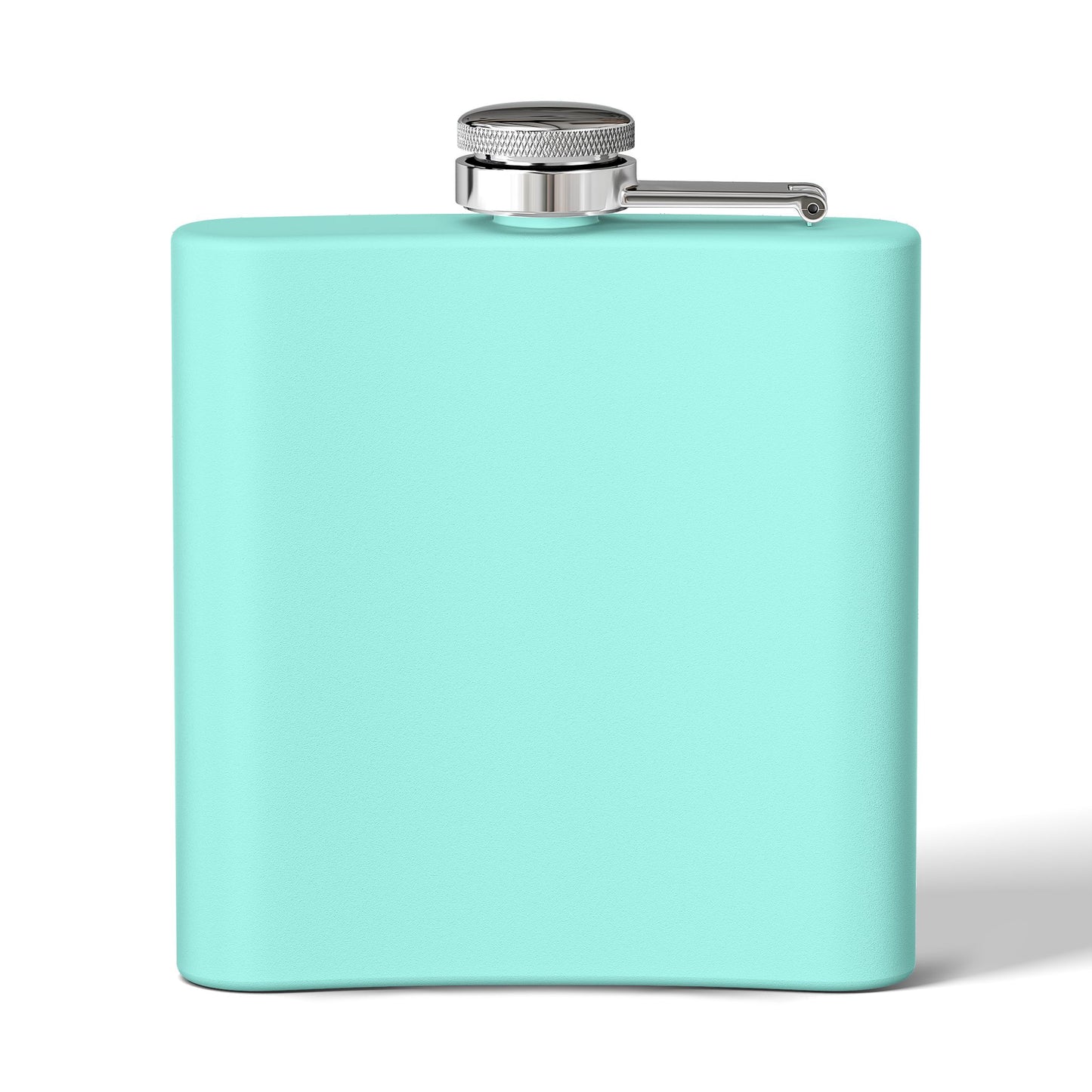 Personalized Stainless Steel Flask - 6oz White DrinkDrankDrunk Flask for Groomsmen, Parties, and Celebrations