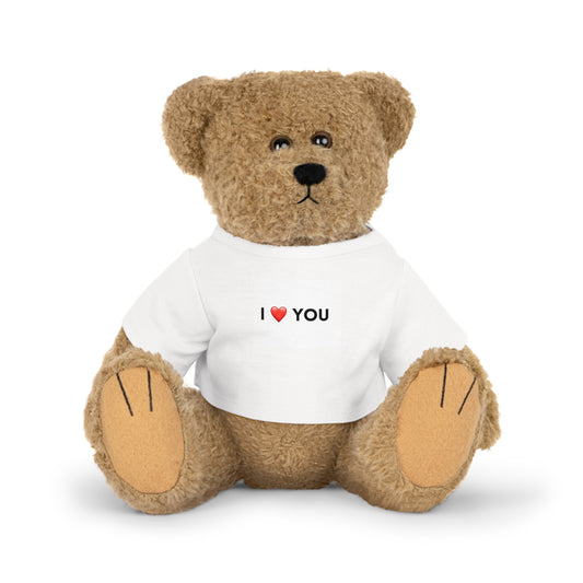 Cuddly Bear Plush Toy with 'I ❤️ You' T-Shirt | Perfect Gift for Loved Ones