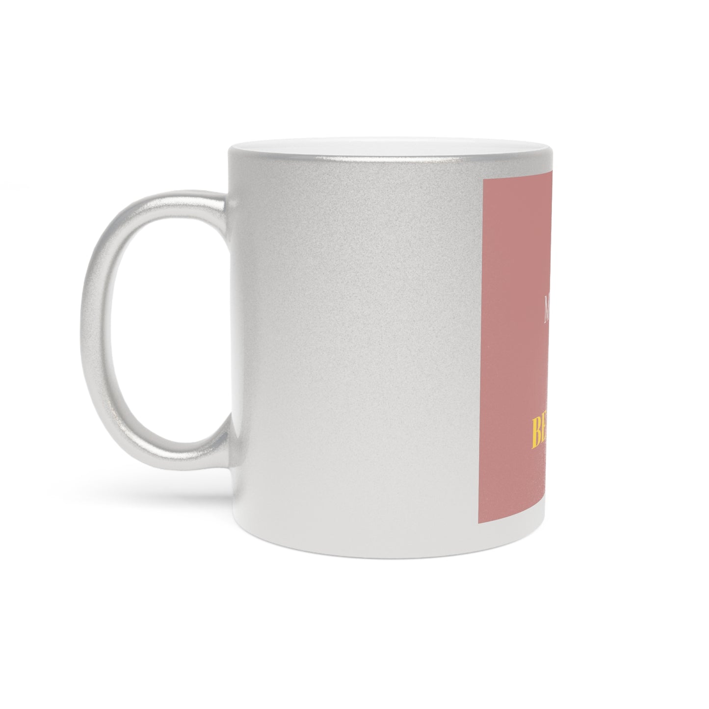 Happy Mother's Day Metallic Mug - Beautiful Silver