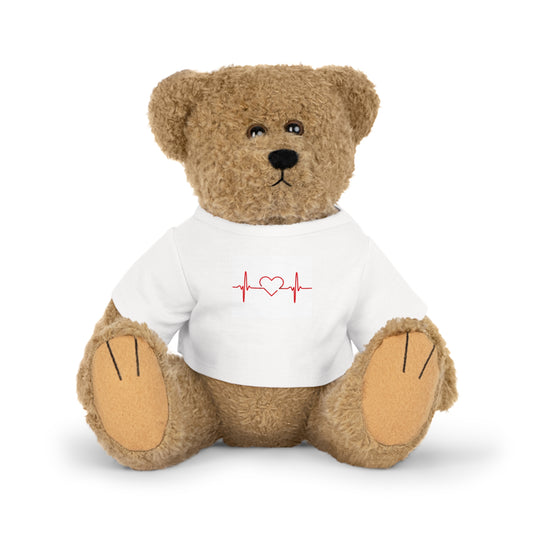 Heartbeat Plush Toy with T-Shirt - Perfect Gift for Kids & Healthcare Workers