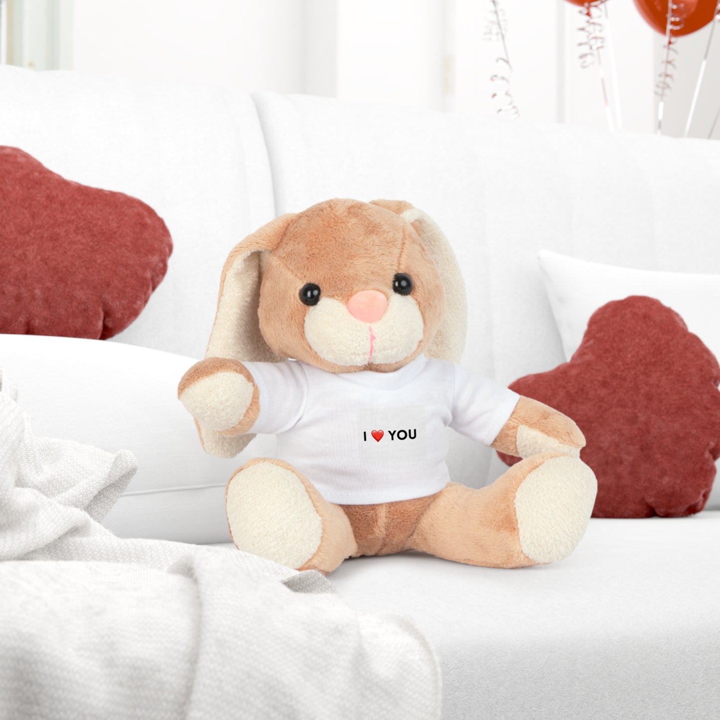 Cuddly Bear Plush Toy with 'I ❤️ You' T-Shirt | Perfect Gift for Loved Ones